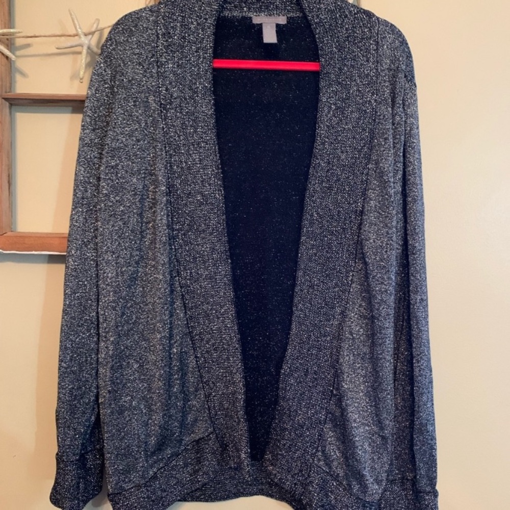 Beautiful silver investments cardigan size xlarge